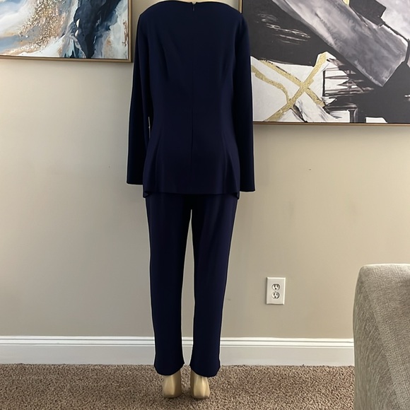 KAY UNGER Jenna Stretch Crepe Jumpsuit w/ Grommet - Picture 7 of 12